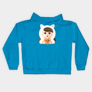 I’m a ladycat Kids Hoodie